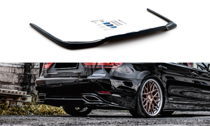 Diffusor Heckansatz passend für Lexus LS Mk4 FL schwarz Hochglanz (4251937839546)