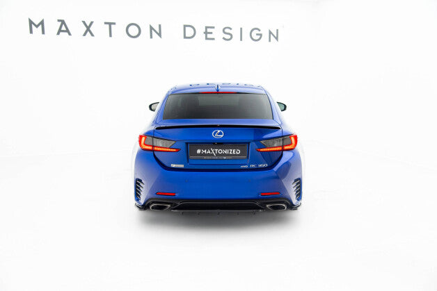 Diffusor Heckansatz passend für Lexus Rc Mk1 schwarz Hochglanz (4251937839980)