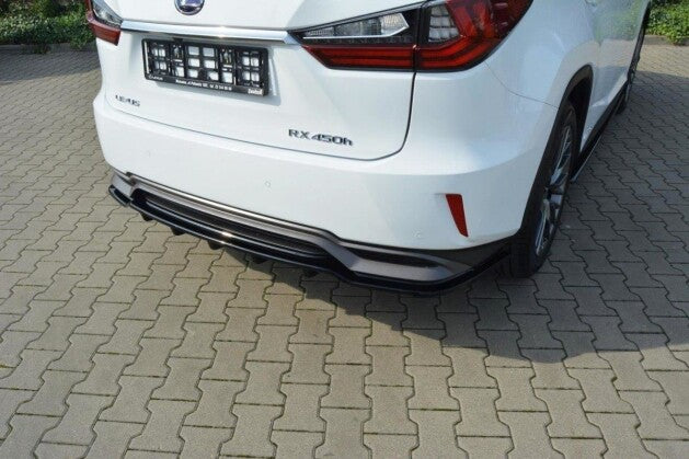 Diffusor Heckansatz passend für Lexus RX Mk4 H schwarz Hochglanz (4251937840344)