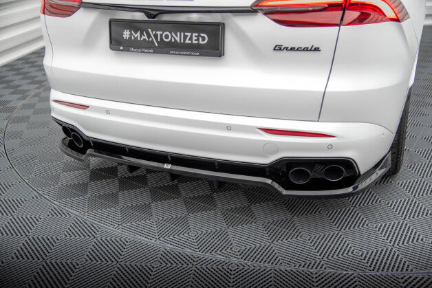 Diffusor Heckansatz passend für Maserati Grecale GT / Modena Mk1 schwarz Hochglanz