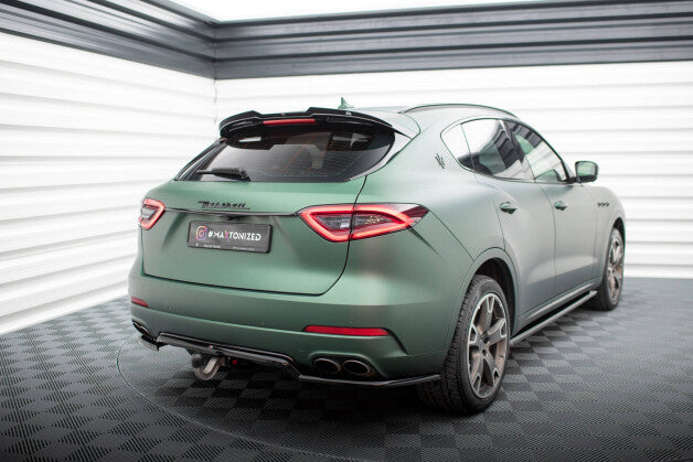 Diffusor Heckansatz passend für Maserati Levante Mk1 schwarz Hochglanz