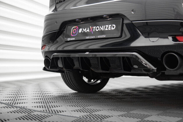Diffusor Heckansatz passend für Mazda 3 Mk4 schwarz Hochglanz