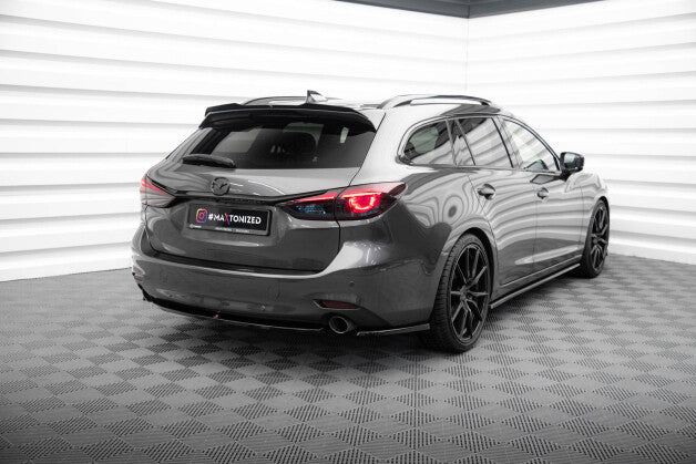 Diffusor Heckansatz passend für Mazda 6 Kombi Mk3 FL schwarz Hochglanz