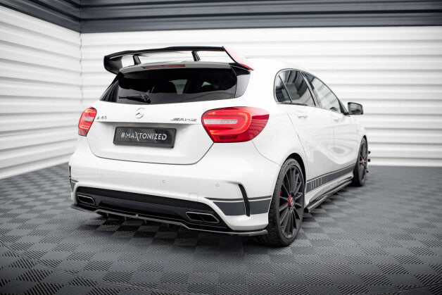 Diffusor Heckansatz passend für Mercedes A45 AMG W176 schwarz Hochglanz
