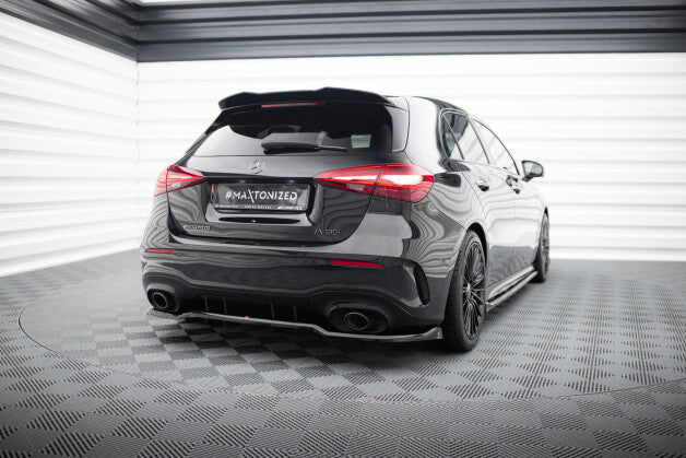 Diffusor Heckansatz passend für Mercedes-AMG A35 Hatchback W177 schwarz Hochglanz