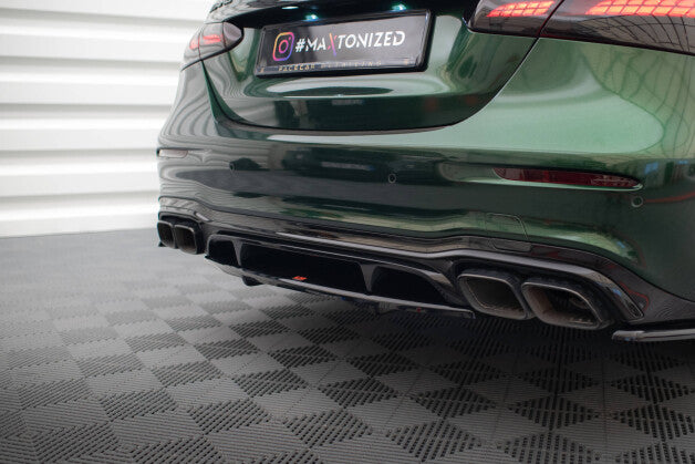 Diffusor Heckansatz passend für Mercedes-AMG E63 W213 FL schwarz Hochglanz