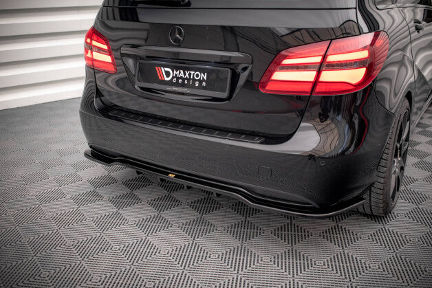 Diffusor Heckansatz passend für Mercedes B W246 FL schwarz Hochglanz