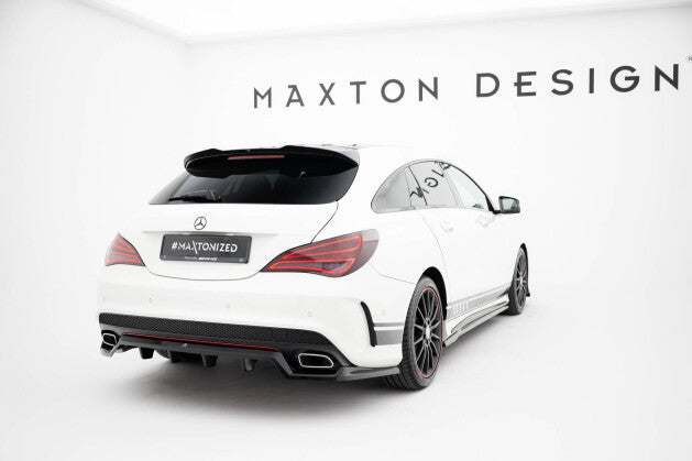 Diffusor Heckansatz passend für Mercedes CLA AMG-Line C117 schwarz Hochglanz