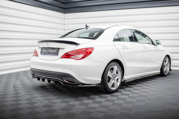 Diffusor Heckansatz passend für Mercedes CLA C117 FL schwarz Hochglanz