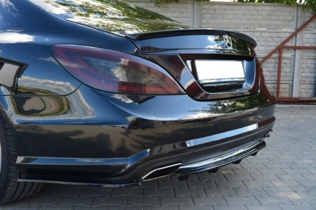 Diffusor Heckansatz passend für Mercedes CLS AMG-Line C218 schwarz Hochglanz