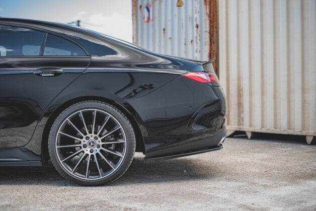 Diffusor Heckansatz passend für Mercedes CLS AMG-Line C257 schwarz Hochglanz