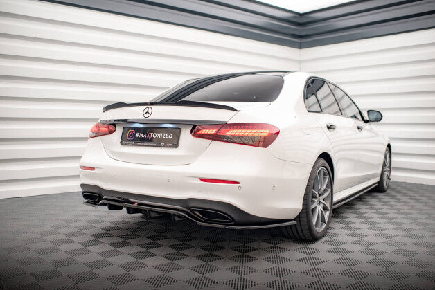 Diffusor Heckansatz passend für Mercedes E AMG-Line Limousine W213 FL schwarz Hochglanz