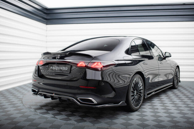Diffusor Heckansatz passend für Mercedes E AMG-Line W214 schwarz Hochglanz