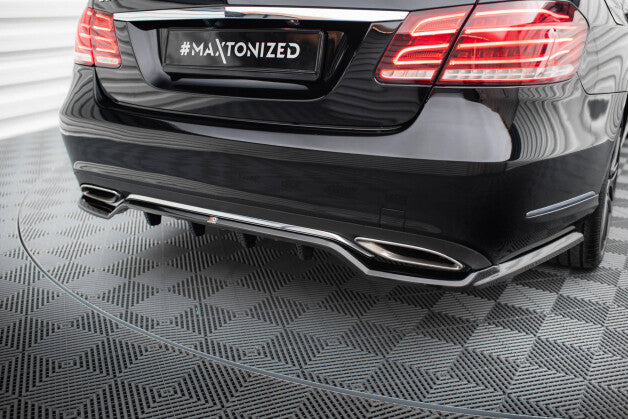 Diffusor Heckansatz passend für Mercedes E W212 FL schwarz Hochglanz