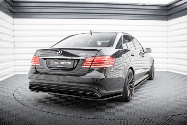 Diffusor Heckansatz passend für Mercedes E63 AMG Limousine W212 FL schwarz Hochglanz