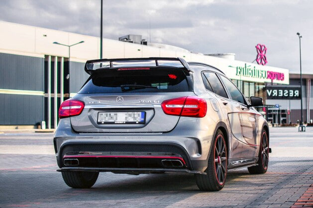 Diffusor Heckansatz passend für Mercedes GLA 45 AMG schwarz Hochglanz