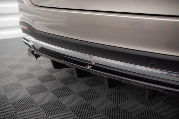 Diffusor Heckansatz passend für Mercedes GLE SUV AMG-Line W167 / W167 FL schwarz Hochglanz