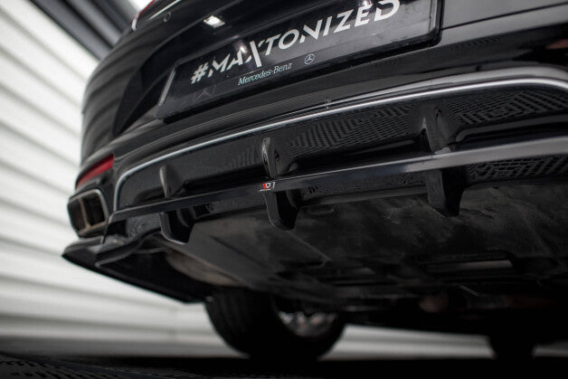 Diffusor Heckansatz passend für Mercedes S Coupe AMG-Line C217 FL schwarz Hochglanz