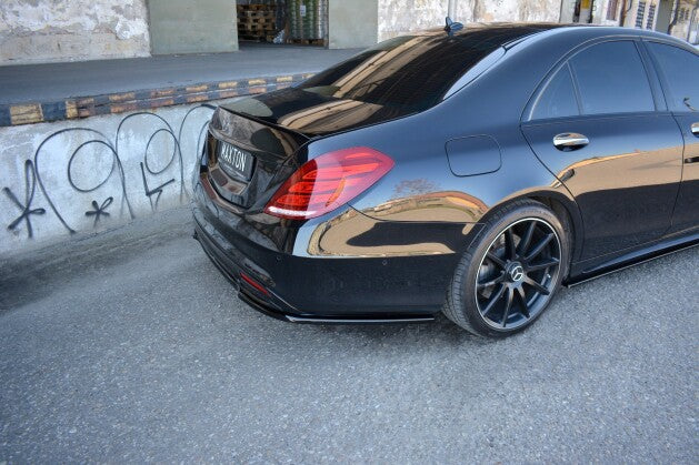 Diffusor Heckansatz passend für Mercedes S-Klasse AMG-LINE W222 schwarz Hochglanz