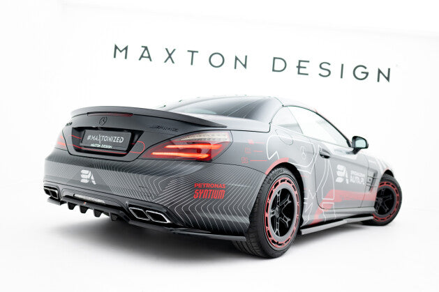 Diffusor Heckansatz passend für Mercedes SL 63 AMG R231 schwarz Hochglanz