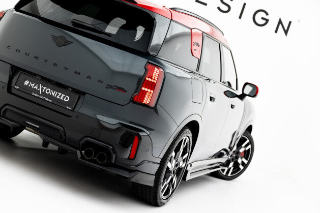 Diffusor Heckansatz passend für Mini Countryman JCW U25 schwarz Hochglanz
