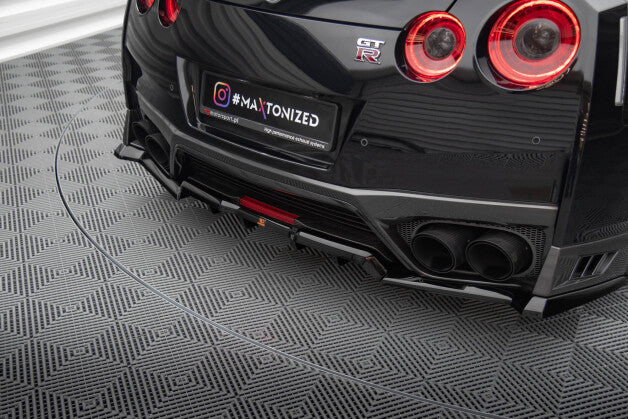 Diffusor Heckansatz passend für Nissan GTR R35 FL schwarz Hochglanz (4255647833801)