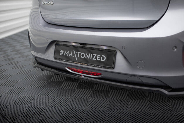 Diffusor Heckansatz passend für Opel Corsa - e F ( Mk6) schwarz Hochglanz