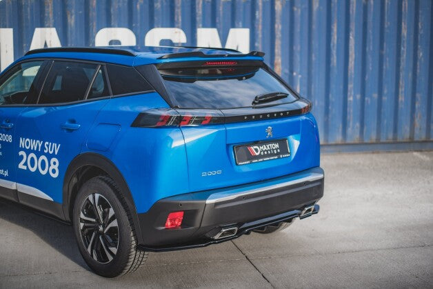 Diffusor Heckansatz passend für Peugeot 2008 Mk2 schwarz Hochglanz