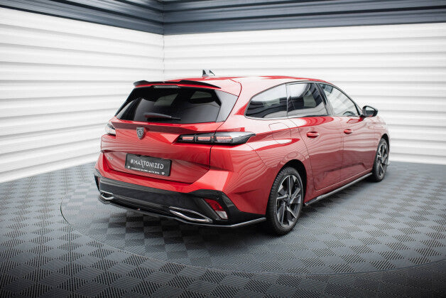 Diffusor Heckansatz passend für Peugeot 308 Mk3 schwarz Hochglanz