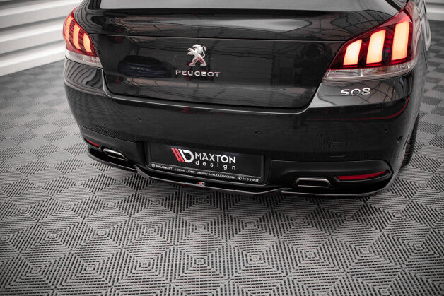 Diffusor Heckansatz passend für Peugeot 508 GT Mk1 FL schwarz matt