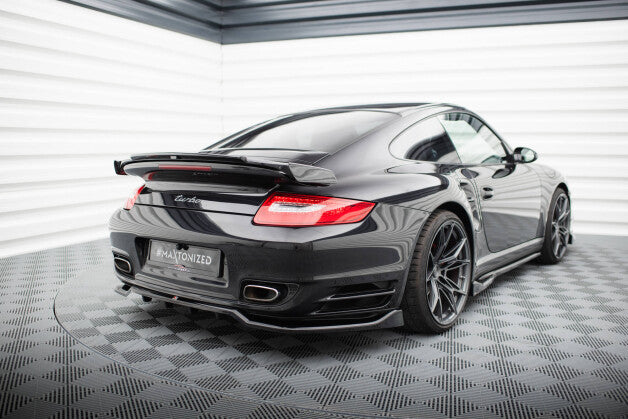 Diffusor Heckansatz passend für Porsche 911 Turbo 997 schwarz Hochglanz