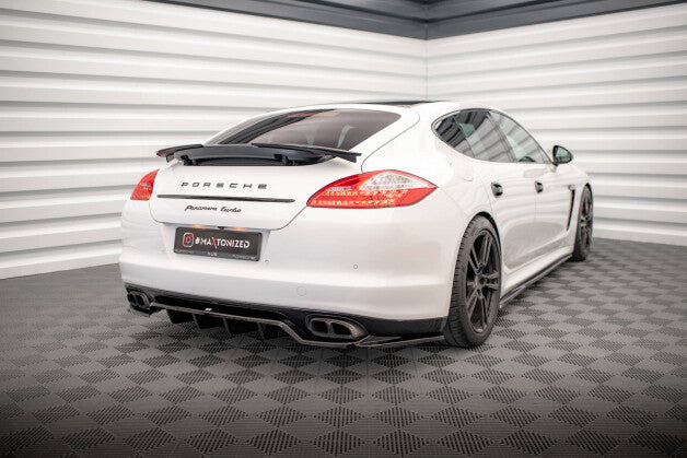 Diffusor Heckansatz passend für Porsche Panamera Turbo 970 schwarz Hochglanz