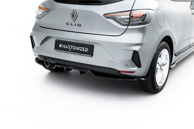 Diffusor Heckansatz passend für Renault Clio Mk5 FL schwarz Hochglanz