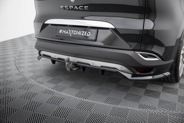 Diffusor Heckansatz passend für Renault Espace Mk5 schwarz Hochglanz