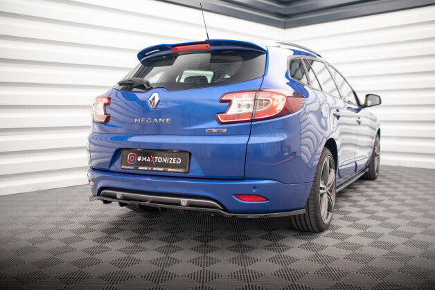 Diffusor Heckansatz passend für Renault Megane GT Line Grandtour Mk3 FL schwarz Hochglanz