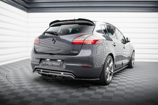 Diffusor Heckansatz passend für Renault Megane GT MK3 FL schwarz Hochglanz