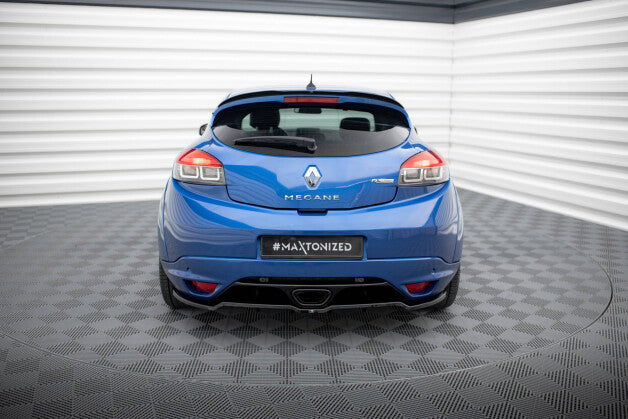 Diffusor Heckansatz passend für Renault Megane RS Mk3 schwarz Hochglanz