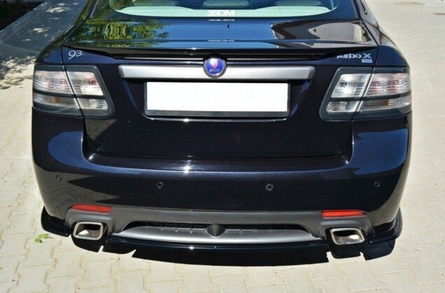 Diffusor Heckansatz passend für SAAB 9-3 TURBO X schwarz Hochglanz