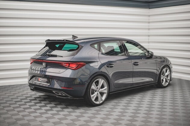 Diffusor Heckansatz passend für Seat Leon FR Hatchback Mk4 schwarz Hochglanz