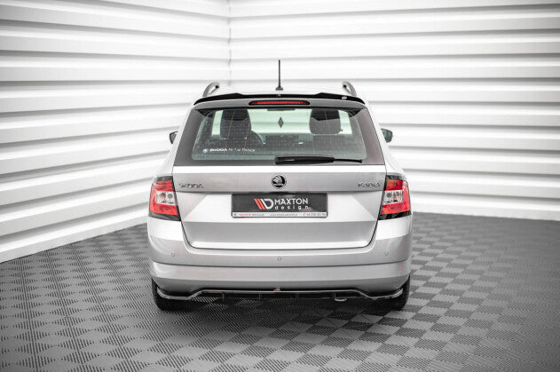 Diffusor Heckansatz passend für Skoda Fabia Combi Mk3 schwarz Hochglanz