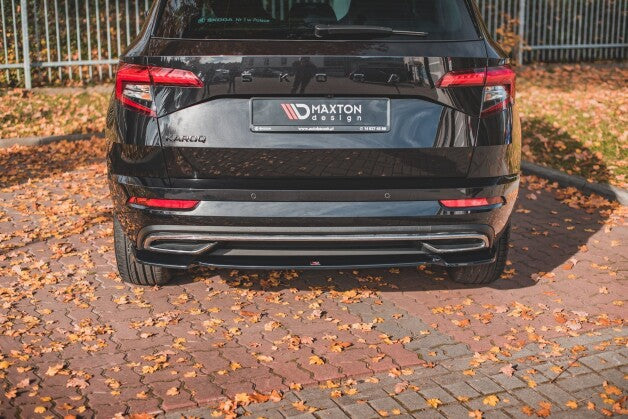 Diffusor Heckansatz passend für Skoda Karoq Sportline schwarz Hochglanz