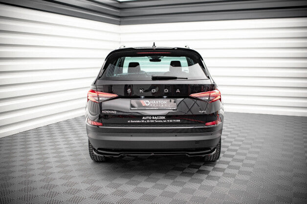Diffusor Heckansatz passend für Skoda Kodiaq Mk1 FL schwarz Hochglanz