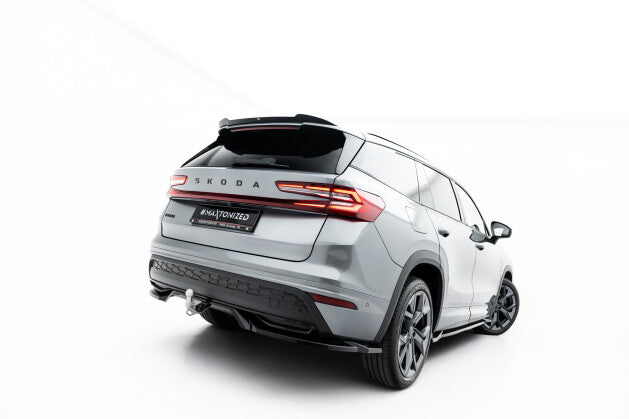 Diffusor Heckansatz passend für Skoda Kodiaq Sportline Mk2 schwarz Hochglanz