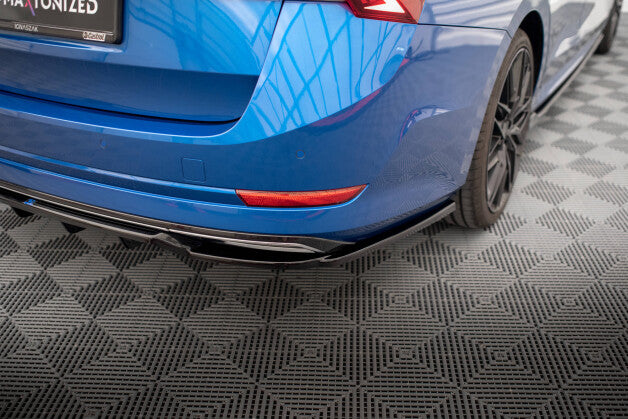 Diffusor Heckansatz passend für Skoda Octavia Sportline Mk4 schwarz Hochglanz