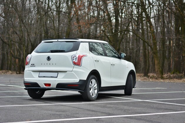 Diffusor Heckansatz passend für SSANGYONG TIVOLI schwarz Hochglanz