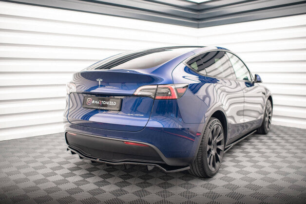 Diffusor Heckansatz passend für Tesla Model Y schwarz Hochglanz