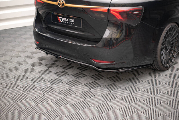 Diffusor Heckansatz passend für Toyota Avensis Wagon Mk3 FL schwarz Hochglanz