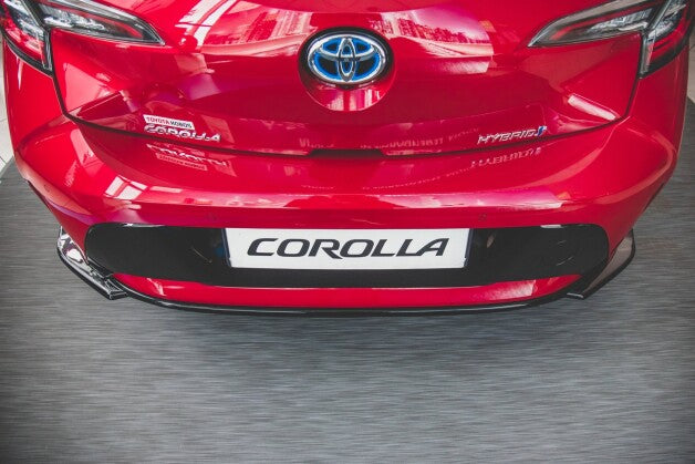 Diffusor Heckansatz passend für Toyota Corolla XII Hatchback schwarz Hochglanz