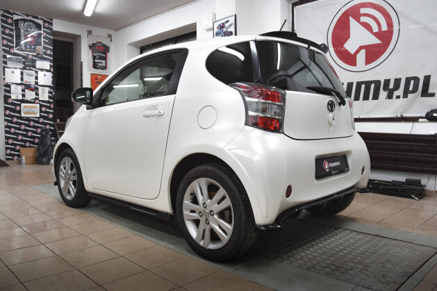 Diffusor Heckansatz passend für Toyota IQ schwarz Hochglanz