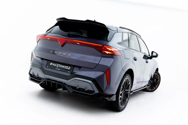 Diffusor Heckansatz passend für V.3 Cupra Terramar Mk1 (mit AHK) schwarz Hochglanz